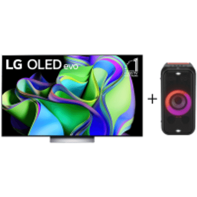 Combo Smart TV LG Oled Evo C3 65 Polegadas 4K, 2023 + Caixa de Som Portátil LG Xboom Partybox Xl5