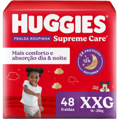 Huggies Fralda Roupinha Supreme Care XXG 48 Un