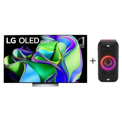 Comprar Combo Smart TV LG OLED evo C3 65 polegadas 4K 2023 + Caixa De Som Portátil LG Xboom Partybox XL5 - OLED65C3.XL