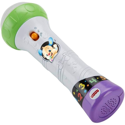 Microfone Aprender e Brincar Fisher Price Mattel Branco