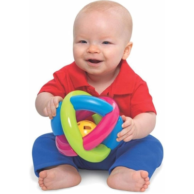 Brinquedo para Bebe Bola Maluquinha Merco Toys Cores sortidas 1 unidade